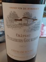 Château Tuileries Gouribon 2021 (Côtes de Bourg - rouge)