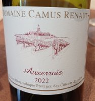 Domaine Camus Renaut - Auxerrois 2022 (Vin de Pays des Coteaux de Coiffy - blanc)