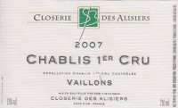 Closerie des Alisiers, Premier Cru Vaillons