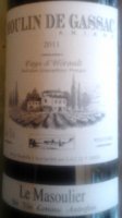 Moulin De Gassac - le Masoulier 2011 (Vin de Pays de l'Hérault - rouge)