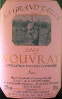 La Grand Taille - Sec 2014 (Vouvray - blanc)