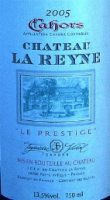 Château la Reyne - Le Prestige 2019 (Cahors - rouge)