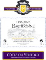 Domaine de la Bastidonne 2016 (Côtes du Ventoux ou Ventoux - rouge)