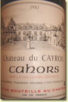 Château du Cayrou 1990 (Cahors - rouge)