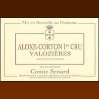 Domaine Comte Sénard - 1er Cru Les Valozières 2002 (Aloxe-Corton - rouge)