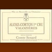 Domaine Comte Sénard - 1er Cru Les Valozières 2002 (Aloxe-Corton - rouge)