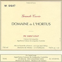 Domaine de L'Hortus - Grande Cuvée 2011 (Pic Saint Loup - rouge)