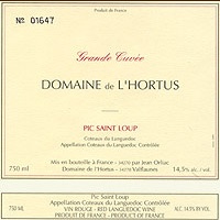 Domaine de L'Hortus - Grande Cuvée 2009 (Pic Saint Loup - rouge)