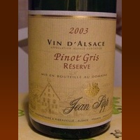 Jean Sipp Pinot Gris Réserve 2018 (Alsace Pinot gris - blanc)