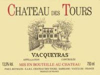 Château des Tours 2001 (Vacqueyras - rouge)