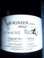 Domaine Rozel - Viognier 'ssimo 2015 (Grignan-les-Adhémar - blanc)