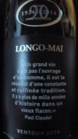 La Courtoise - Longo-Maï 2014 (Côtes du Ventoux ou Ventoux - rouge)