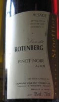 Domaine Vincent Stoeffler - Rotenberg 2023 (Alsace Pinot Noir - rouge)