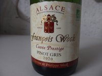 François WECK Cuvée Prestige 2020 (Alsace Pinot Gris - blanc)