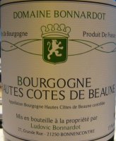 Domaine Bonnardot 2012 (Bourgogne Hautes Côtes de Beaune - blanc)