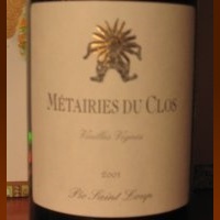 Métairies du Clos - Vieilles Vignes 2007 (Pic Saint Loup - rouge)
