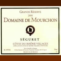 Domaine de Mourchon Grande Réserve 2012 (Séguret - rouge)