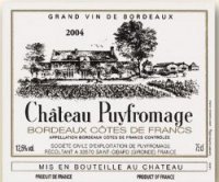 Château Puyfromage 2013 (Bordeaux Côtes de Francs - rouge)