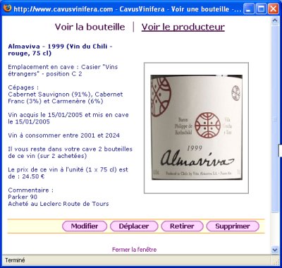 logiciel de gestion de cave à vin