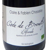 Côte de Brouilly rouge Domaine Chasselay cuvée l’Héronde 2015