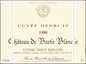 Château de Barbe Blanche - Cuvée Henri IV