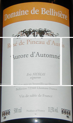 Domaine de Bellivière - Aurore d'Automne