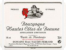 Domaine Henri Naudin-Ferrand - Cuvée de Printemps