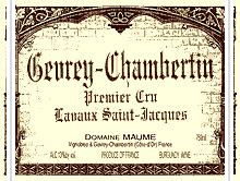 Domaine Maume - 1er Cru Lavaux Saint-Jacques