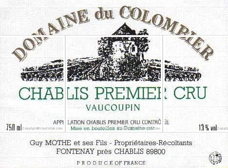 Domaine du Colombier - 1er Cru Vaucoupin