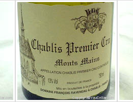 Domaine François Raveneau, Premier Cru Monts Mains