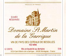 Domaine St Martin de la Garrigue - Cuvée Réservée