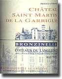 Château St Martin de la Garrigue - Bronzinelle