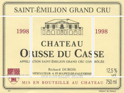 Château Orisse du Casse