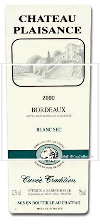 Château Plaisance - Cuvée Tradition