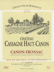 Château Cassagne Haut-Canon