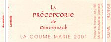 La Préceptorie de Centernach - La Coume Marie