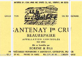 Domaine Sorine et Fils - 1er Cru Beaurepaire