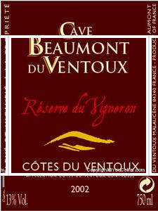 Cave Beaumont du Ventoux Réserve du Vigneron