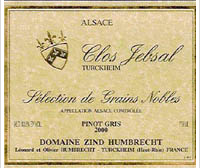 Domaine Zind-Humbrecht - Clos Jebsal - Sélection de Grains Nobles