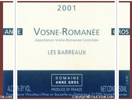 Domaine Anne Gros - Les Barreaux