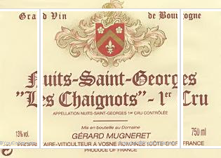 Domaine Gérard Mugneret - 1er Cru Les Chaignots
