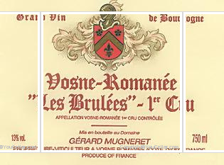 Domaine Gérard Mugneret - 1er Cru Les Brûlées