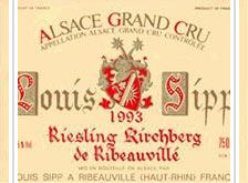 Louis Sipp - Grand Cru Kirchberg de Ribeauvillé Vendanges Tardives