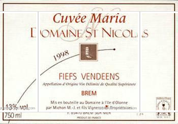 Domaine Saint-Nicolas - Cuvée Maria