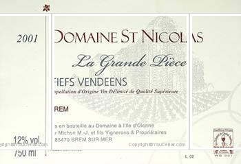 Domaine Saint-Nicolas - La Grande Pièce