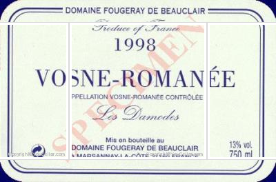 Domaine Fougeray de Beauclair - Les Damodes