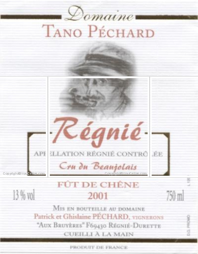 Domaine Tano Péchard - Elevé en fûts