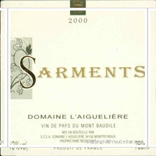 Domaine l'Aiguelière - Sarments