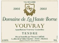 Domaine de la Haute Borne - Tendre