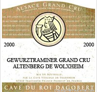 Cave du Roi Dagobert - Grand Cru Altenberg de Wolxheim